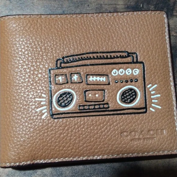 NWT 3 in 1 Keith Haring Boombox Boom Box Wallet + Card Case + Bonus - Picture 2 of 7